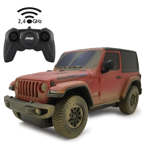 Jamara Jeep Wrangler Rubicon Red Muddy télécommandable 1:24