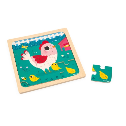 Janod Puzzle Poulet Henriette