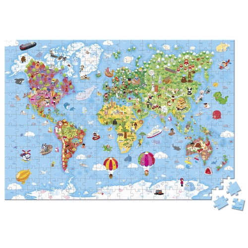 Janod Puzzle Monde Géant