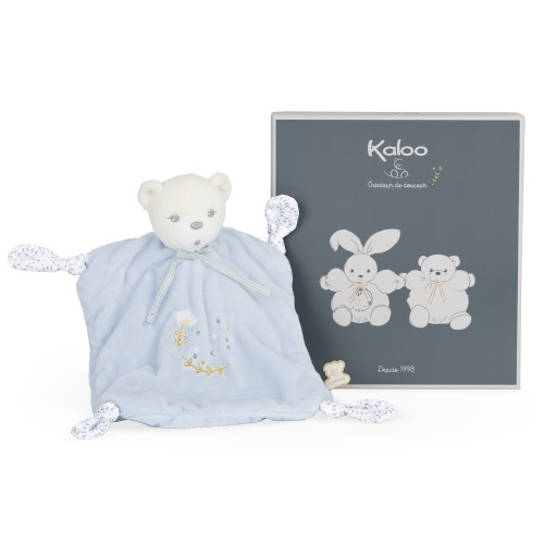 Jouet d'éveil Kaloo Ourson Perle Doudou Bleu