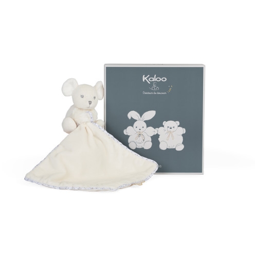 Kaloo Jouet d'éveil Perle Doudou souris Crème