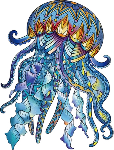 Casse-tête en bois Eureka Rainbow Jellyfish