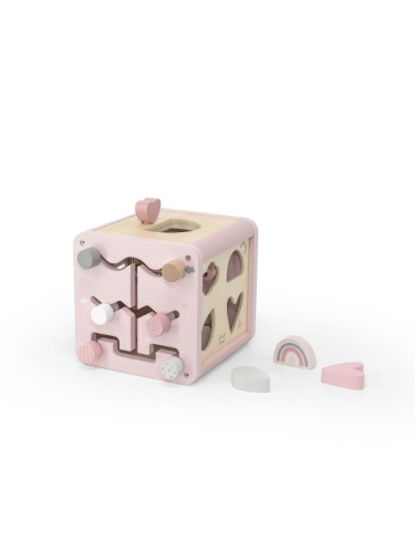 Cube d'activités Label Label rose