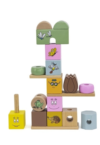 Label Label Barbapapa Blocs à empiler en bois