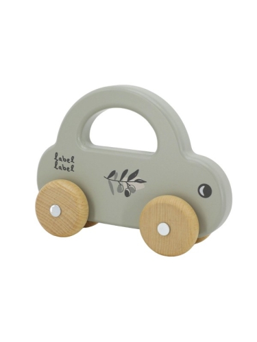 Etiquette - Petite voiture - Vert olive