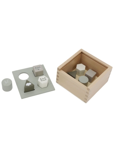 Boîte de tri Label Label Shape Olive Green