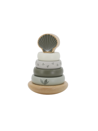 Anneaux empilables Label Label Balance Olive Green