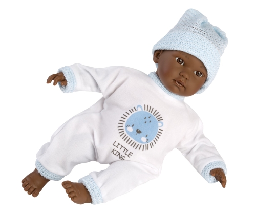Llorens Mini Baby Doll Cuquito Bleu foncé avec son 30 cm