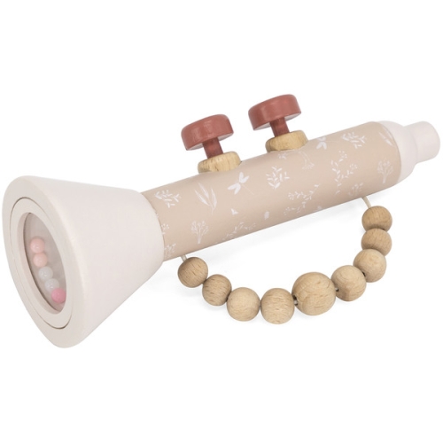 Étiquette Étiquette Trompette en bois rose