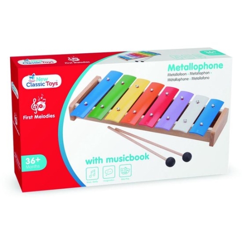Nouveau Métallophone Classic Toys avec livret de musique