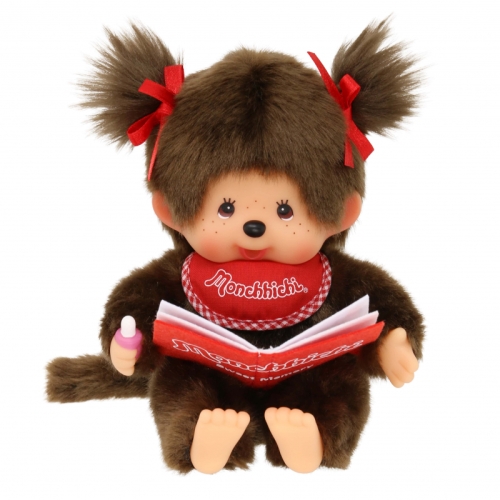 Monchichi Fille 20cm avec livre