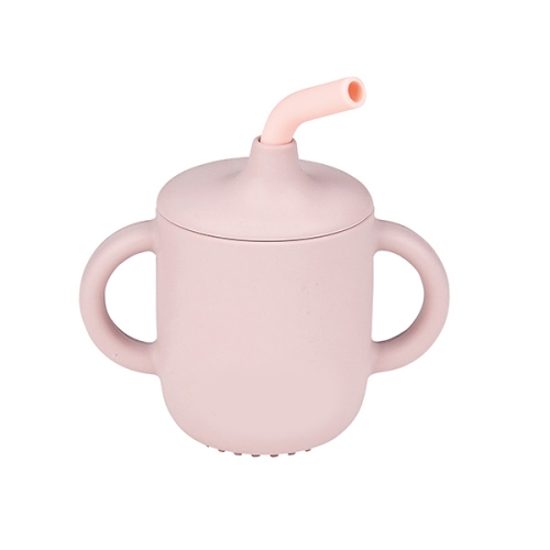 Tasse à paille Nattou rose