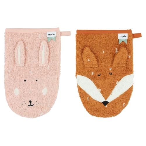 Trixie Gants de toilette set of 2 Mrs. Rabbit /Mr. Fox