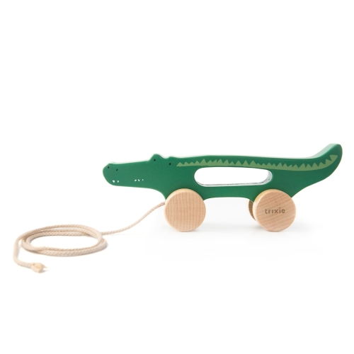 Trixie Jouet à tirer en bois M. Crocodile