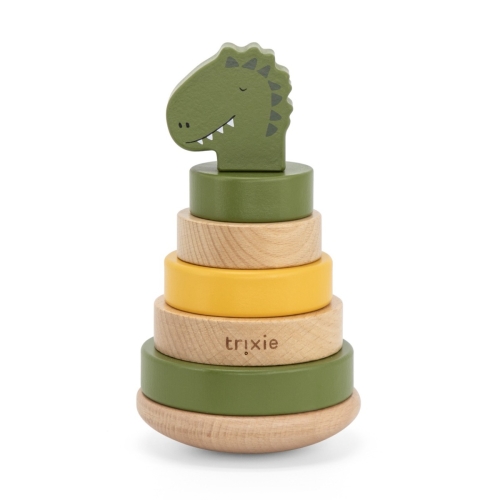 Trixie Tour d'empilage en bois Mr. Dino
