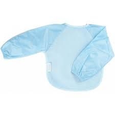 Bavoirs à manches longues Silly Billyz Fleece small Dusty Blue