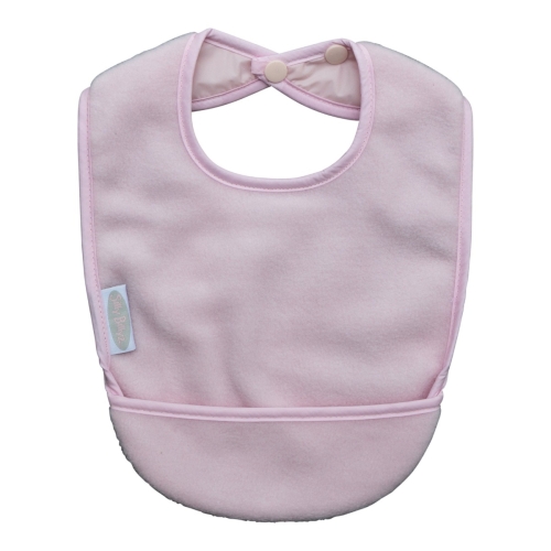 Bavoirs à poche en polaire Silly Billyz Rose poussiéreux