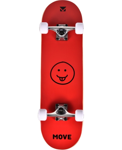 Move Skateboard Smile Rouge