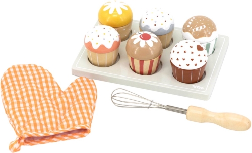 Tryco Set à cupcakes en bois