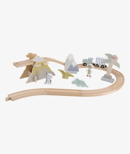 Tryco Train en bois Expansion Dinosaures