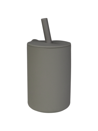 Tryco - Silicone - Tasse à paille - Gris olive
