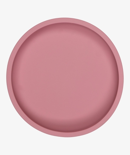 Tryco Assiette en silicone Rose poussiéreux