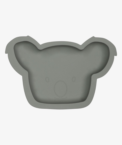 Tryco Assiette en silicone Gris Olive Koala Kyle