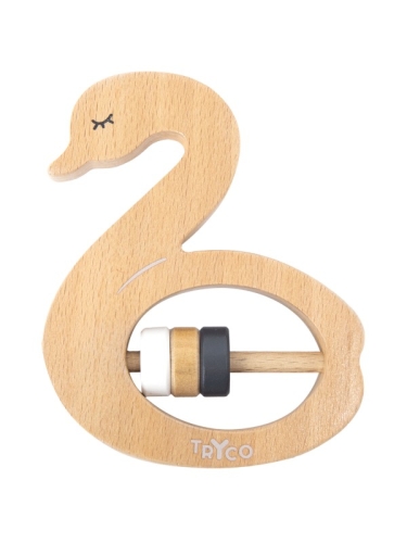 Tryco - Hochet en bois - Cygne