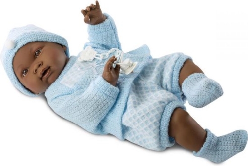Llorens Baby Doll Noe Bleu Habillé 45 cm