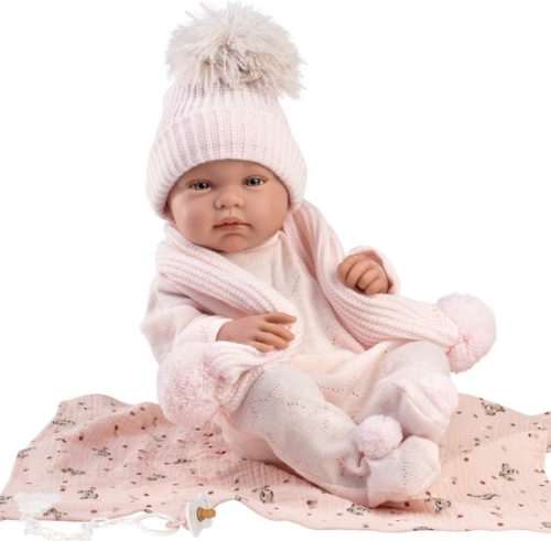 Llorens Baby Doll Tina Pink with Towel 43 cm