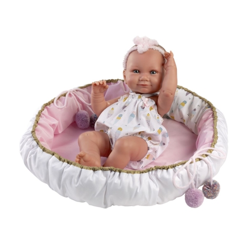 Llorens Baby Doll Nica Pink in Cocoon 40 cm
