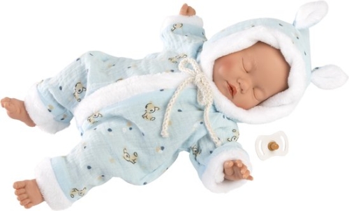 Llorens Baby Doll Soft Body Sleeping Blue 31 cm