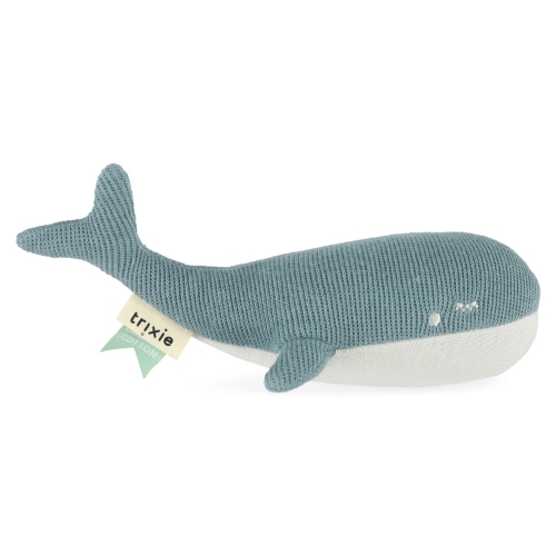 Trixie Knitted Toys Squeeze Rattle Whale (Baleine)